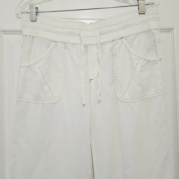 Athleta Lakeside 100% Linen Pant Size 8 Tall - Picture 4 of 16